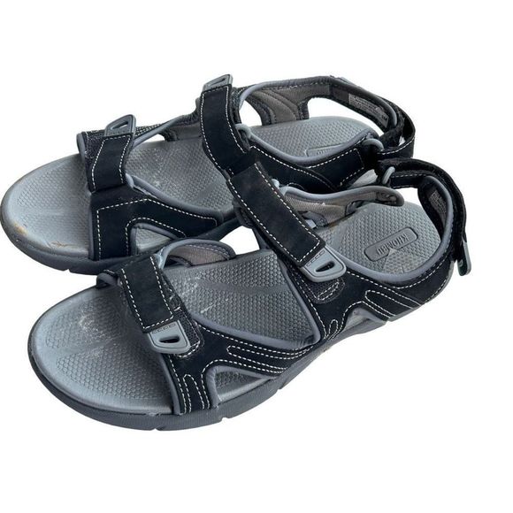 Khombu Women's Black Gray Adjustable Strap River Walk Hiking Sandals Size 9M - Picture 2 of 13